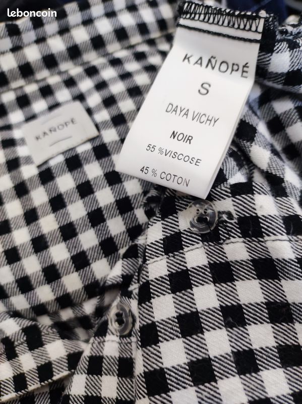 Chemise Noire Femme – 100% Coton, Taille M – Logo New York – Très Bon état