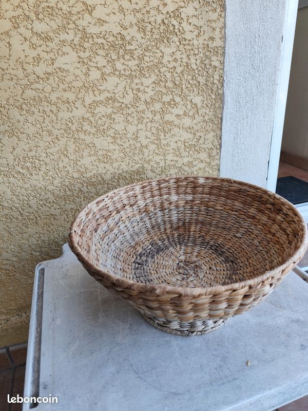 Coupe en raphia D37x19h (image 3)