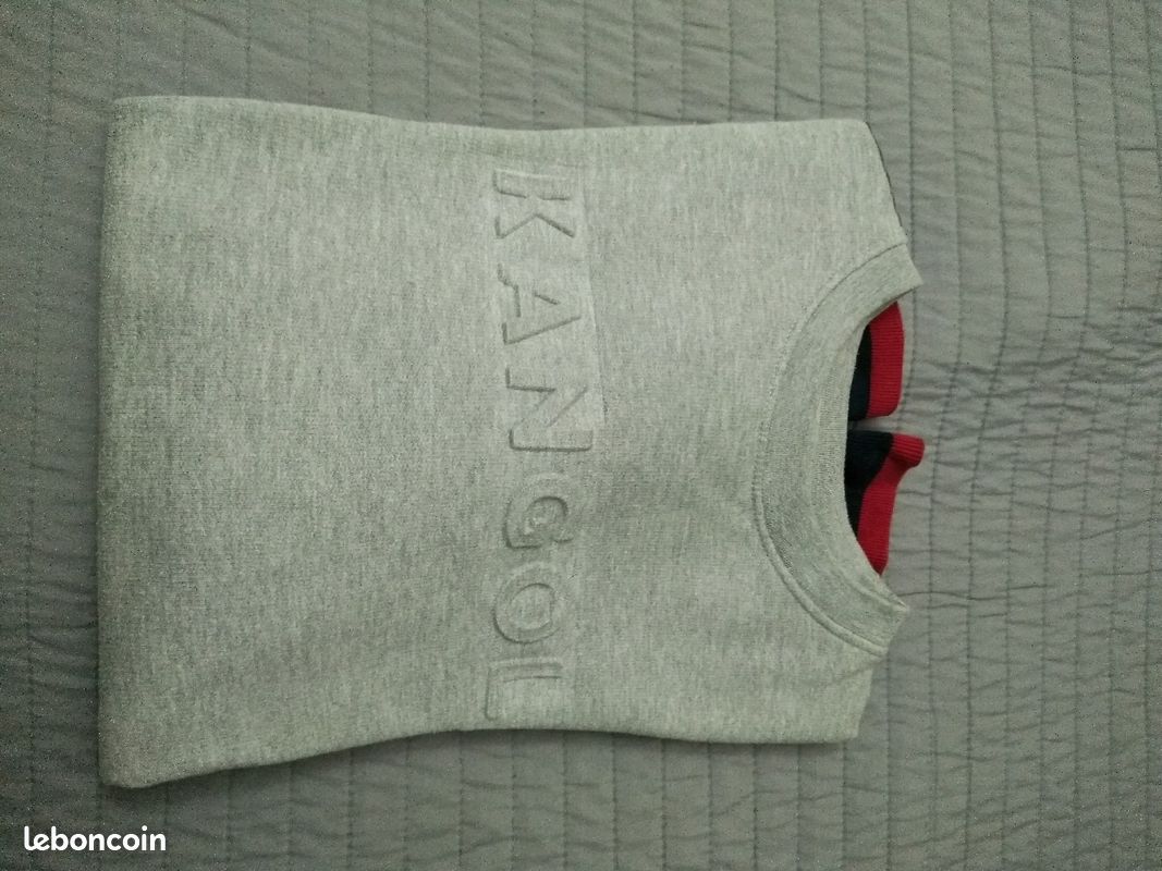Sweat KANGOL homme gris sport (image 3)