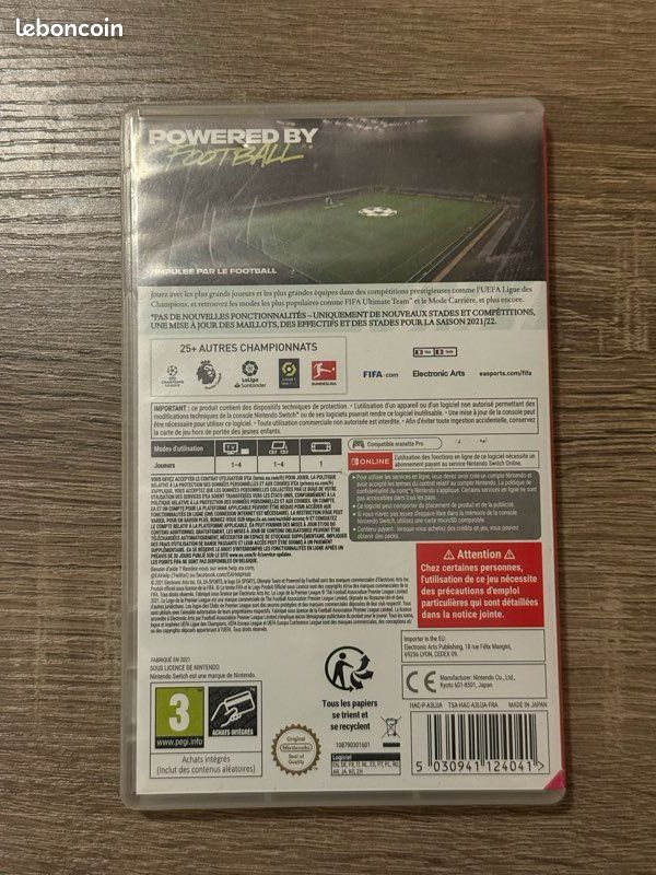Boîte Vide EA Sports FIFA 22/ Nintendo Switch (image 3)