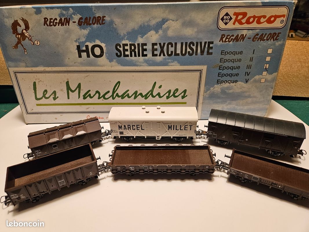 Hornby Ho - Coffret De Marchandise - Loco BB 12061 + 3 Wagons - Neuf En Boite Usagee Ref 6206