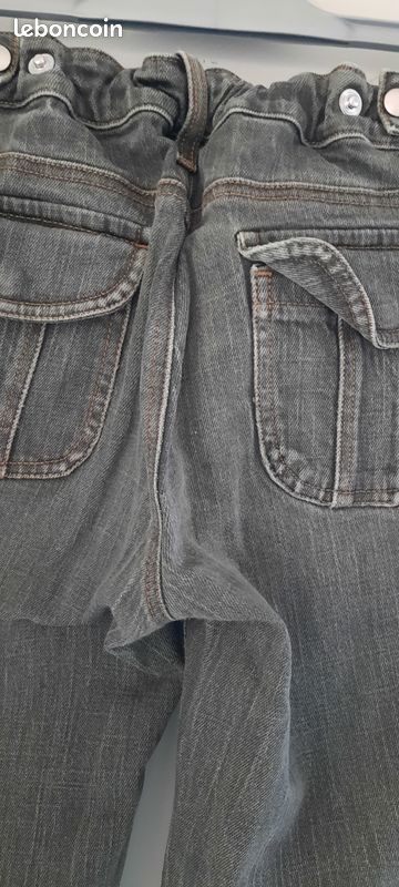 Jean Femme DNM Taille 38/40 - Gris - Occasion Très Bon État