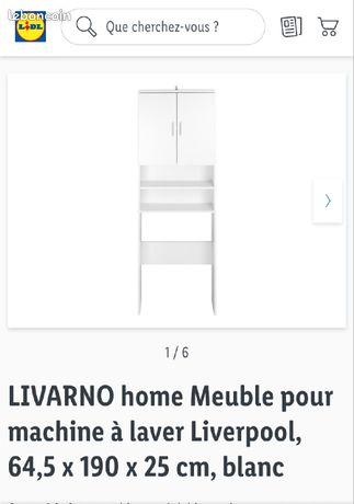 LIVARNO home Meuble pour machine à laver, 64,5 x 190 x…