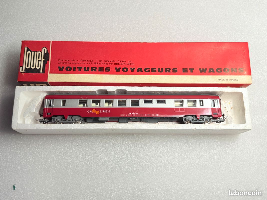 Wagon Restaurant 'Grill Express' JOÜEF échelle HO - Modèle Train Miniature D'occasion