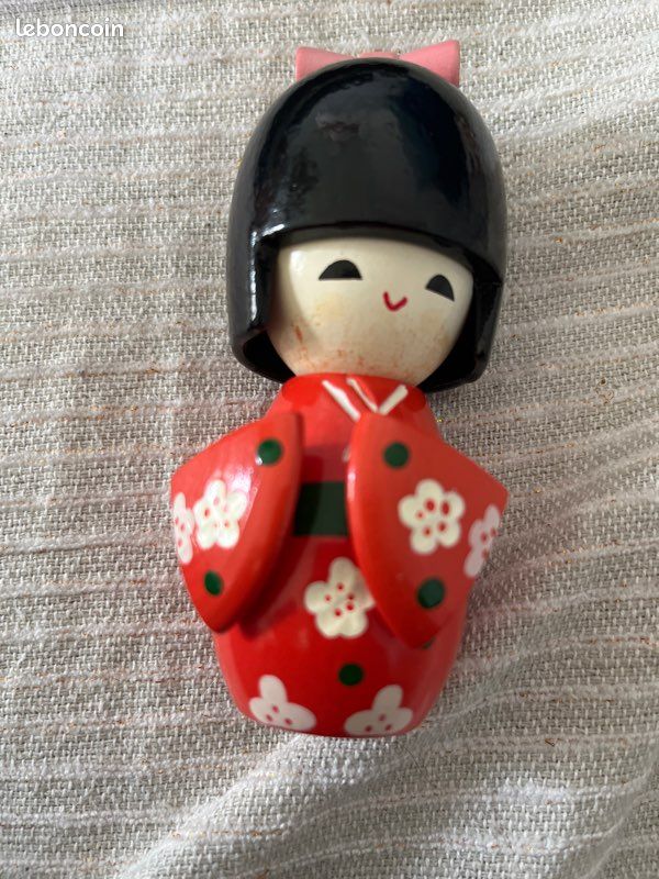 Set De 8 Poupées Kimono Japonaises En Bois - Figurine Artisanale Décorative Pour Maison, Table Et Salon