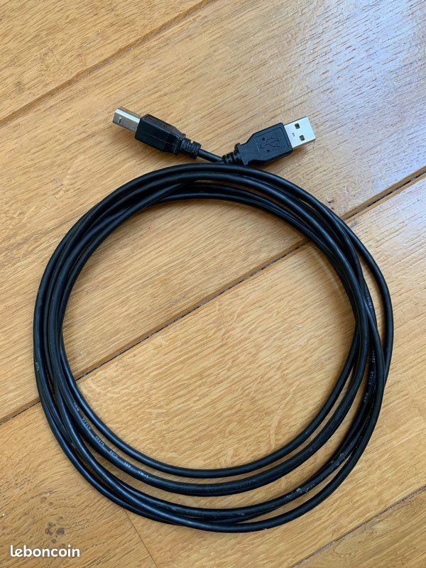 Câble USB pour Imprimante Longueur 3 mètres 3m TBE (image 1)