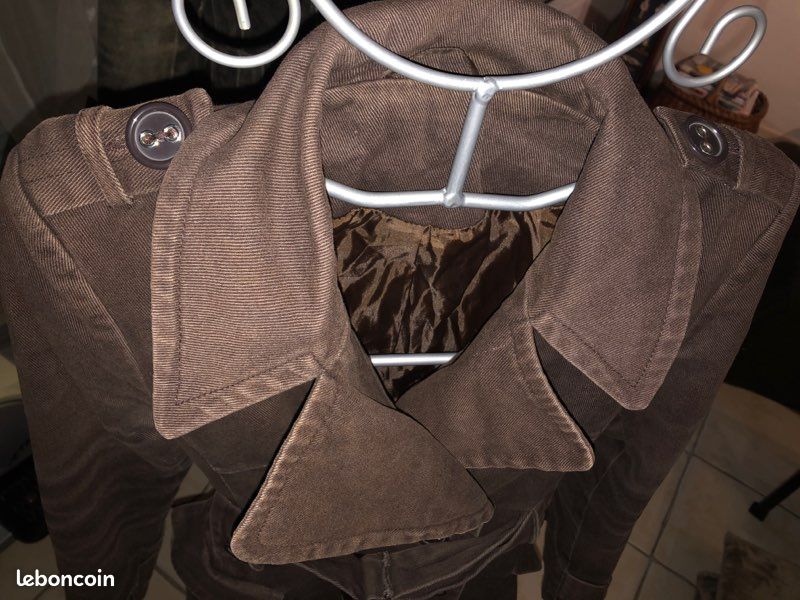 Manteau 3/4 taille m marron (image 3)