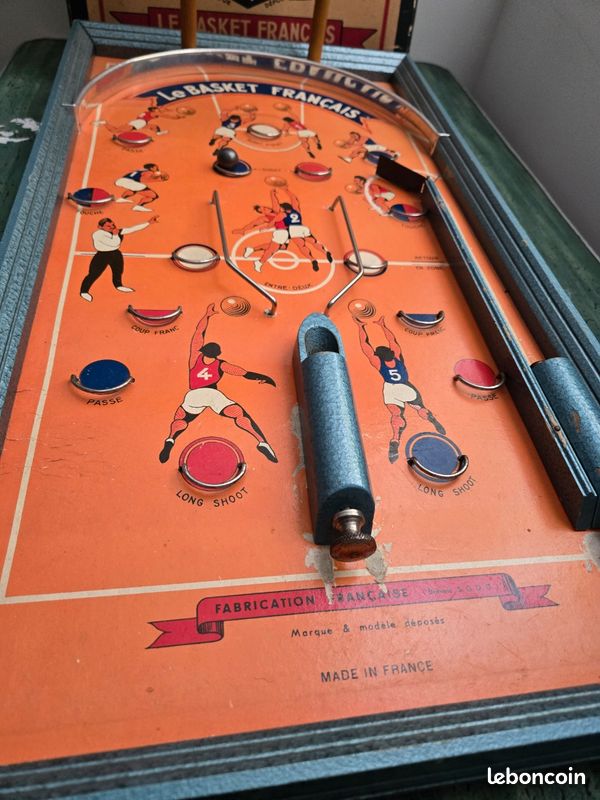 ANCIEN JEU D'ADRESSE de 1930 : BASKET BALL - JEU de SALON de 1930