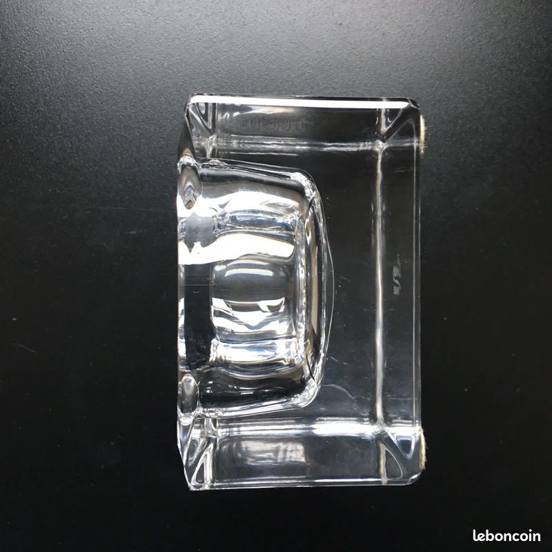 Cendrier Vintage 70s Sèvres Cristal 9x9 cm (image 4)