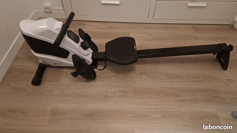 Rameur Pliable Magnétique HS-060R - Roue D'inertie 9 Kg - 8 Niveaux De Résistance - LCD - Pliant Et Transportable