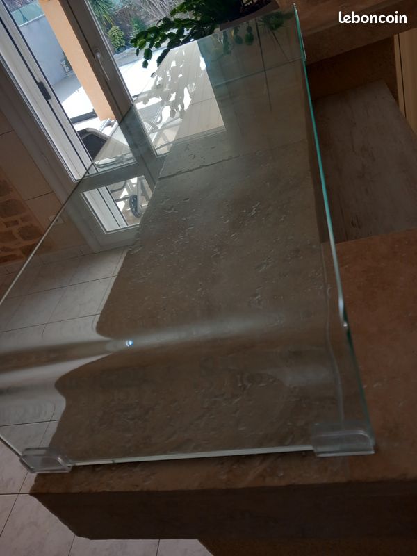 Console, table basse, support TV...en verre trempé (image 2)