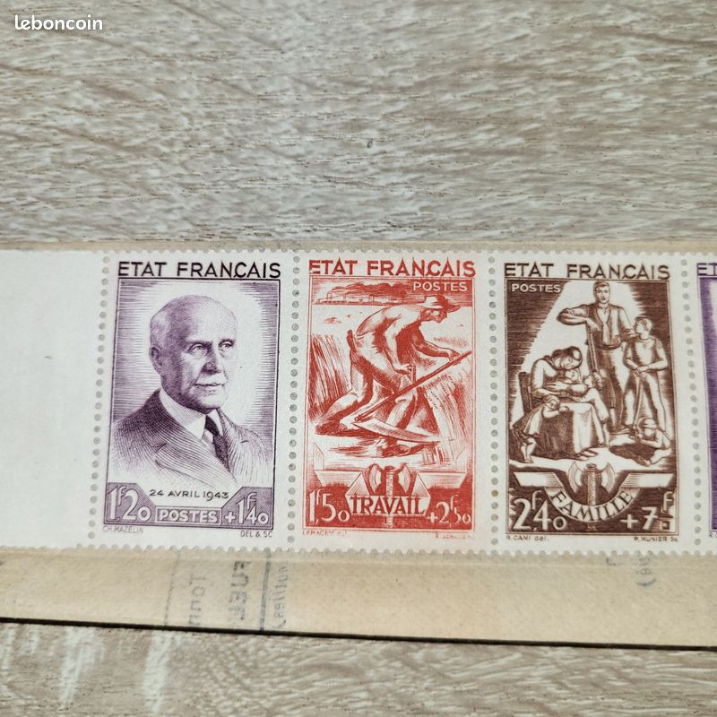 Timbre France 1942 Maréchal Pétain – N° 556 Neuf Avec Gomme Originale MNH – Qualité Prophila Pour Collectionneur