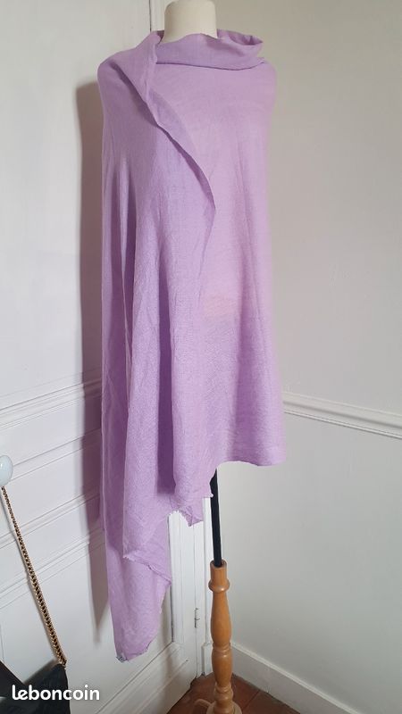 Bompard etole mauve lilas violet 100% cachemire cashmere kasmir
