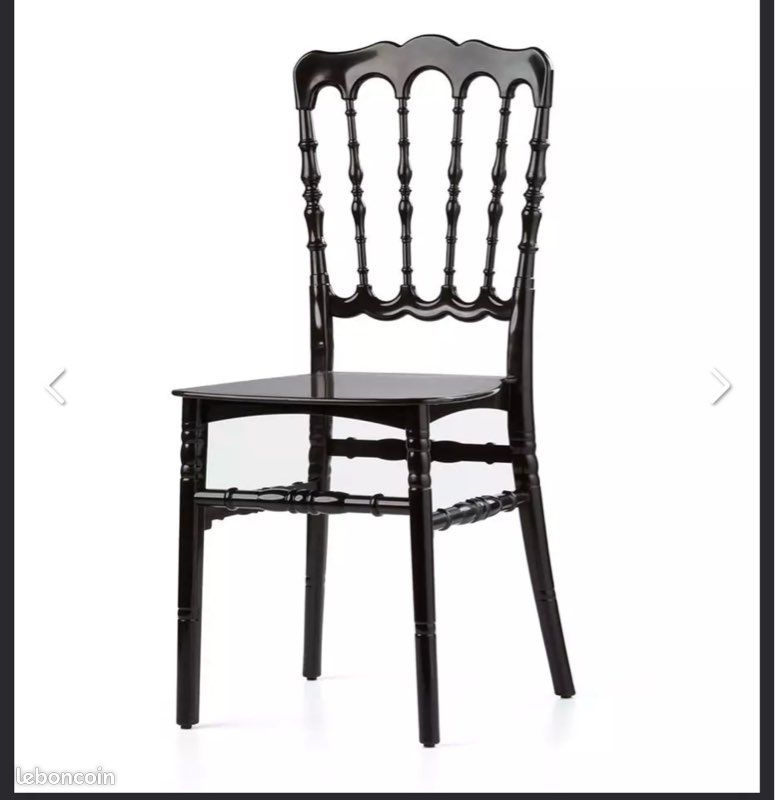 Chaise Napoléon noire service Ève (image 1)