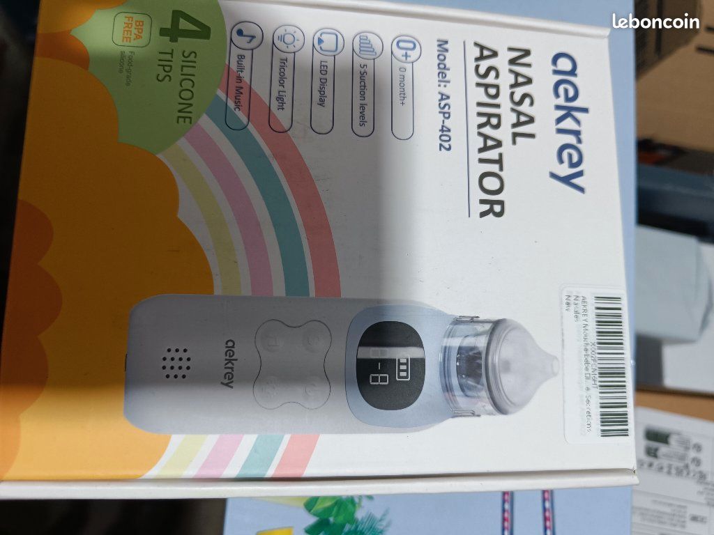 Mouche Bébé Électrique, Aspirateur Nasal Portable Avec 9