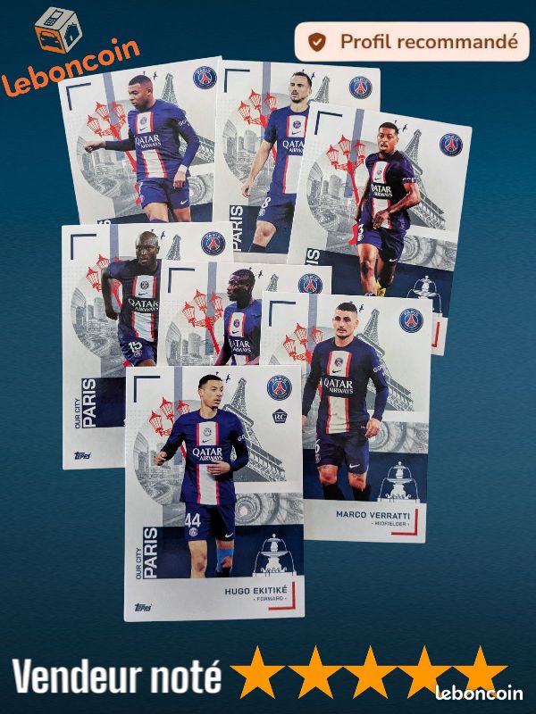 Fútbol - Paris PSG Parc des Princes Stadium Cartolina Stadio Postcard