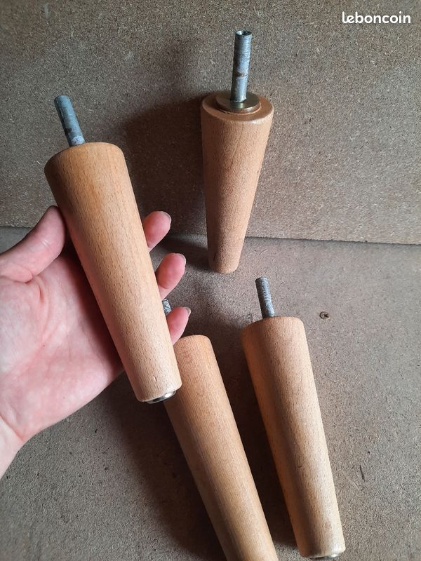 Pieds de lit en bois 15 cm (image 2)