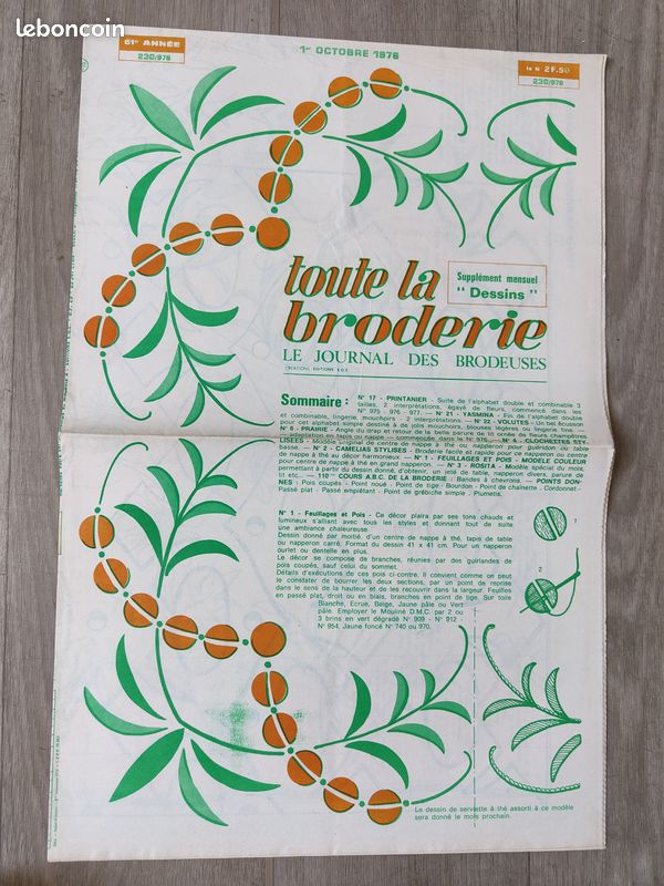 Le journal des brodeuses / octobre 1976 (image 1)