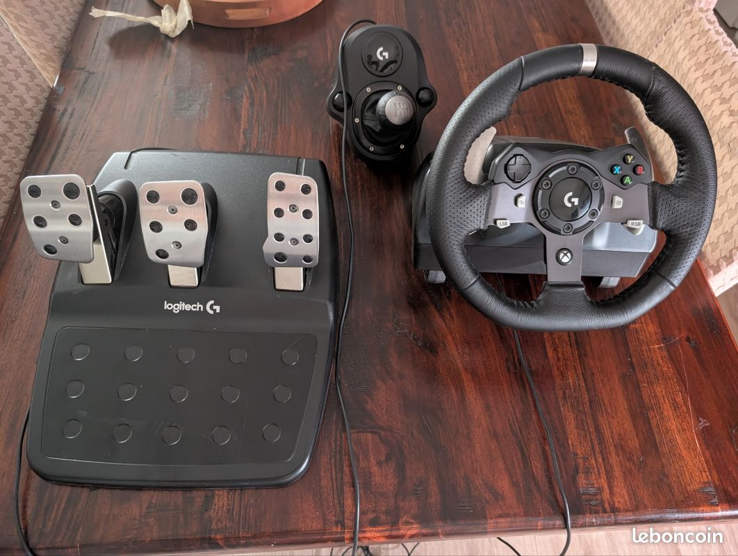 Volant + pédalier + levier de vitesse Logitech G920 (image 1)