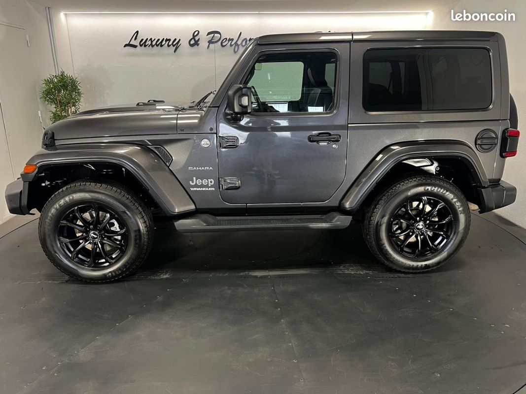 JEEP WRANGLER JL 3 PORTES 2.2 200ch SAHARA 4X4 BVA - 4 PLACES PAS DE MALUS - Suivi complet (image 2)