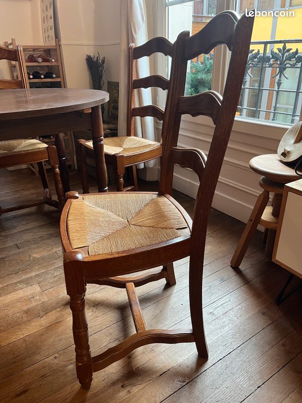 Chaises en bois x4 (image 3)