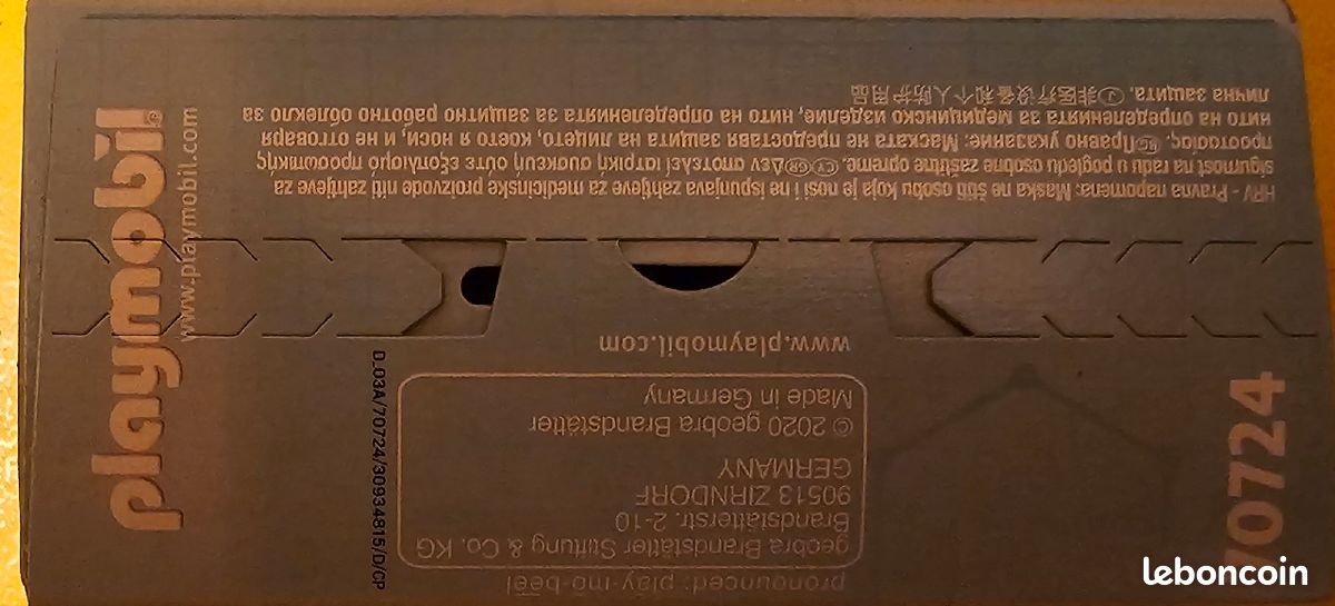 Masque gris playmobil 70724 (image 3)