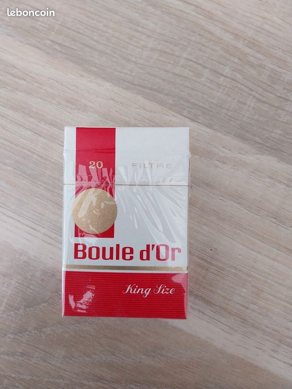 boule d'or cigarette old porcelain / enamel sign Vintage 80's poster for Boule