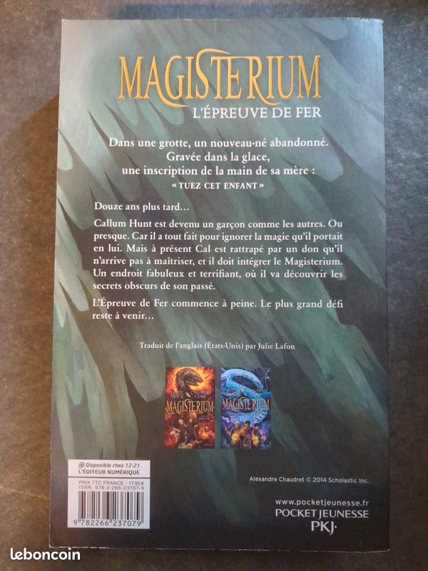Magisterium tome 1 l'épreuve de fer (image 2)