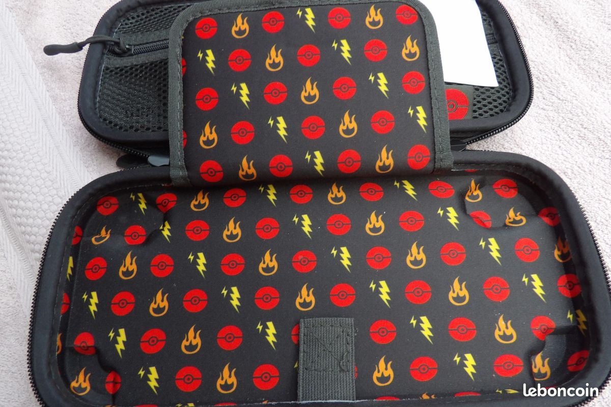 Étui De Rangement EVA Pour Pokemon GO Plus+ – Noir Et Rouge – Protection Anti-Choc