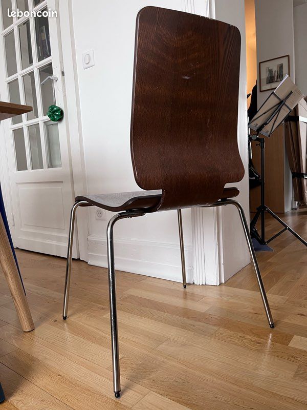 Magnifique chaise vintage en contreplaqué cintré (image 2)