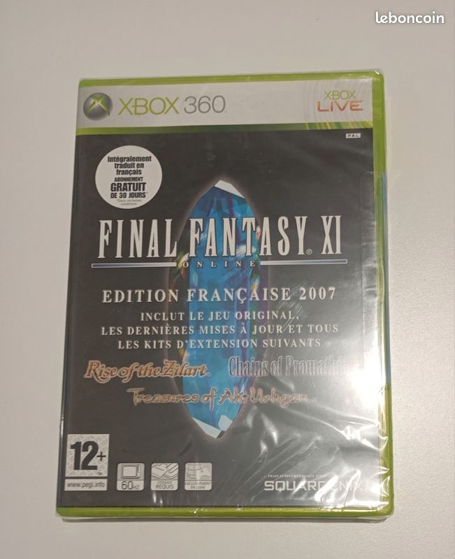 Final Fantasy XI Online - Édition Française - Xbox 360 (2007) - Boîte Et Notice - Pas De Jeu