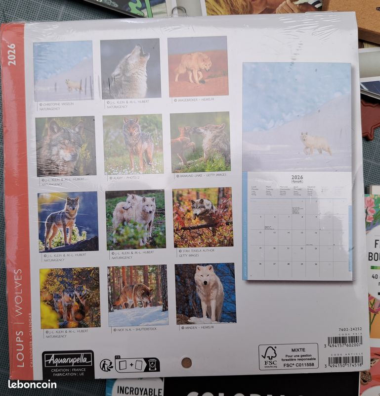 Lot de 5 petits calendriers - Aquarupella - troll69 (image 10)