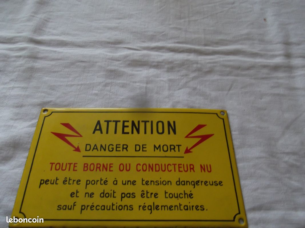Plaque sncf emaillée (image 2)