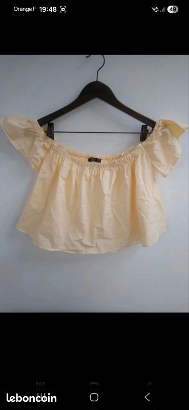 Blouse jaune bershka S (image 3)