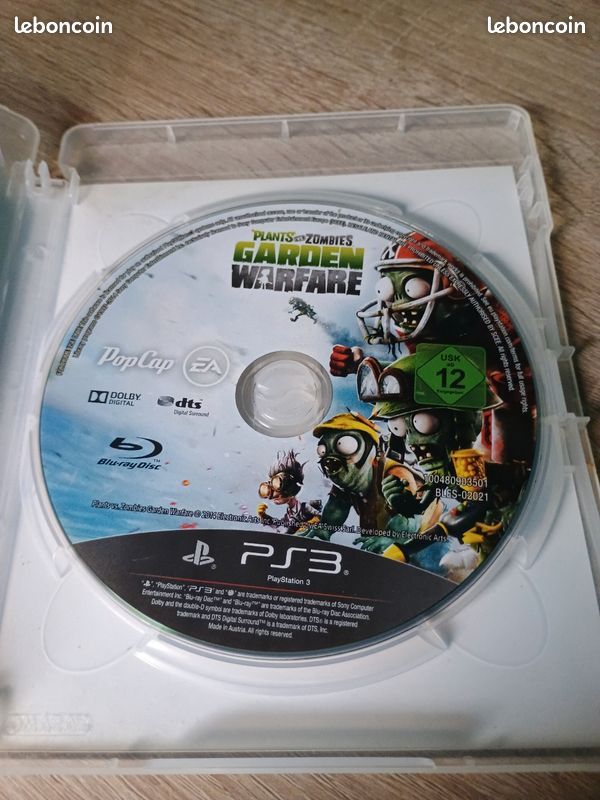 Jeu PS3 Plants Vs Zombies : Garden Warfare - Version FR Complète, Bon état
