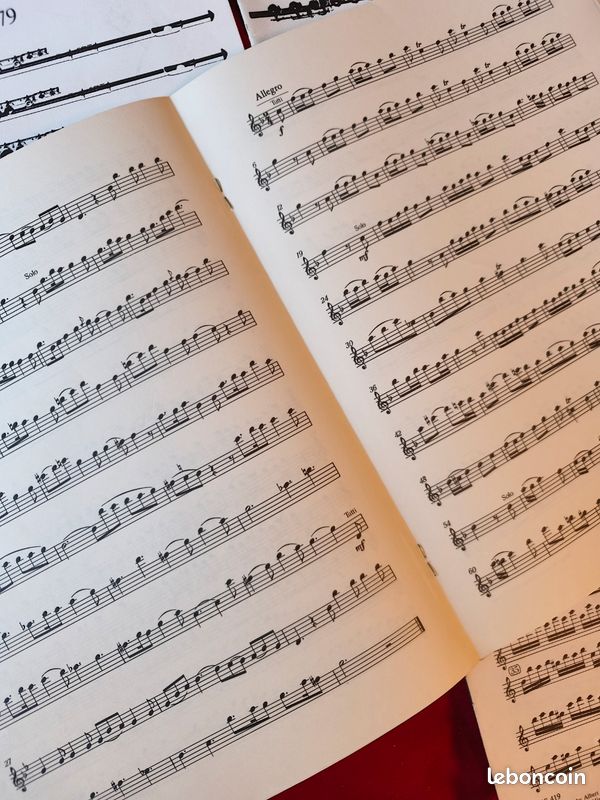 Lot 4 partitions concerto Vivaldi pour flûte traversière et piano (image 6)