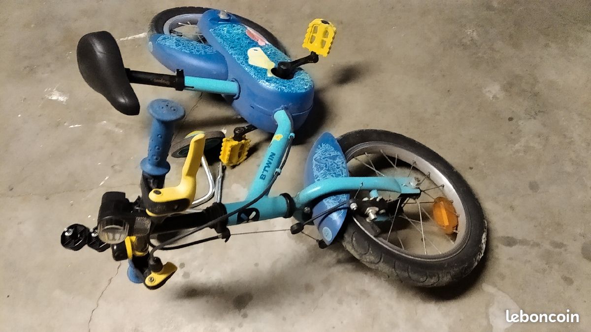 Vélo enfant Decathlon bleu (image 2)