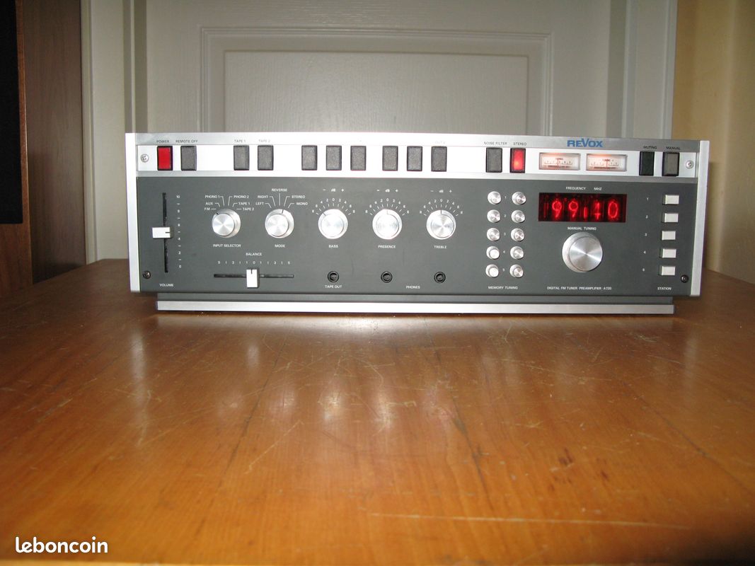 Revox A720 amplificateur + préamplificateur REVOX A722 avec tubes Nixies / LIVRASON OFFERTE (image 8)