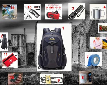WONCROW Kit de Survie Complète + Trousse de Secours + Paille
