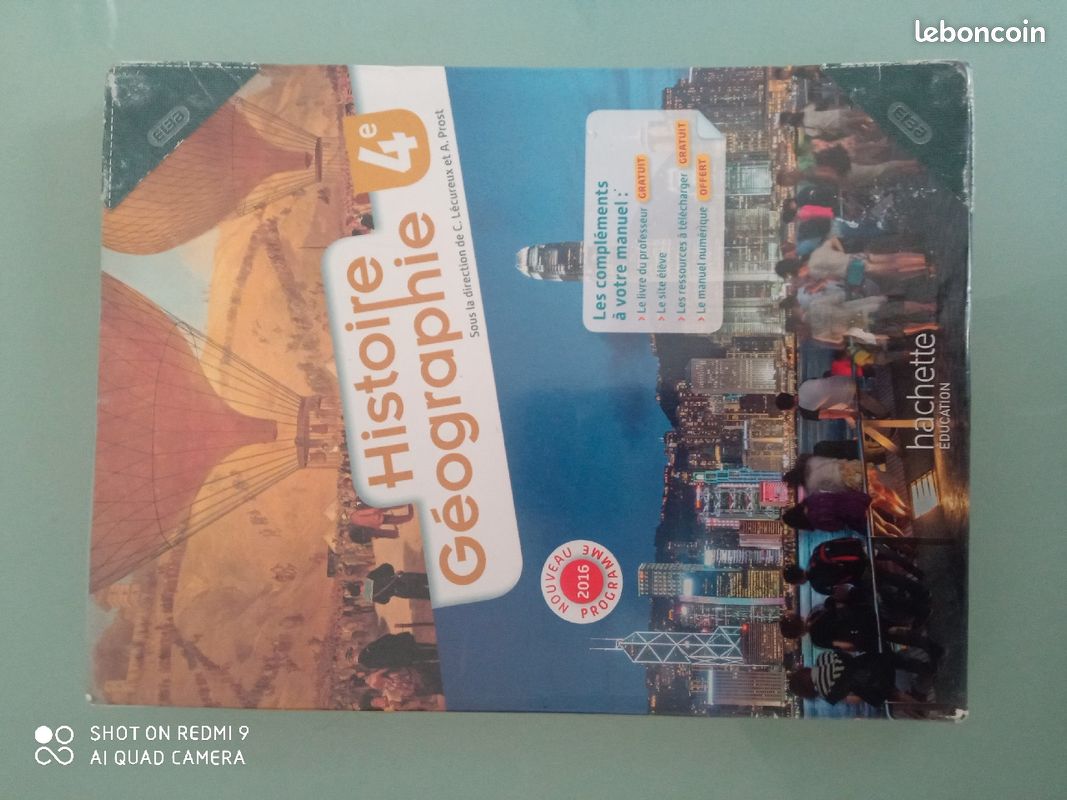 Livre histoire géographie 4eme hachette éducation (image 1)