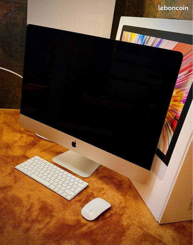 IMac 27 pouces Retina 5K 2019 – Core i5 – 24 Go RAM – Fusion Drive 1 To + clavier et souris Apple (image 3)
