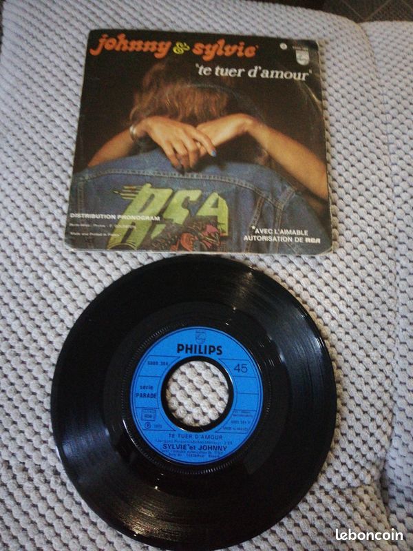 Sylvie et Johnny Hallyday J'ai un problème 45t (image 2)