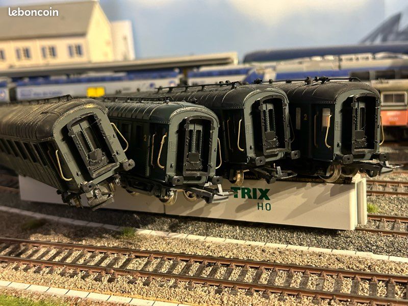 JEP O 4761-M VOITURE VOYAGEUR MIXTE 3e CLASSE / FOURGON A BAGAGE A GUERITE SNCF 11521 - Collection