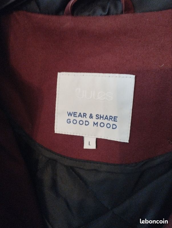 Parka homme Jules bordeau, taille L (image 3)
