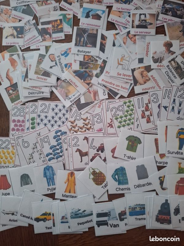 Grand Lot de Cartes de Nomenclature Plastifiées (image 6)
