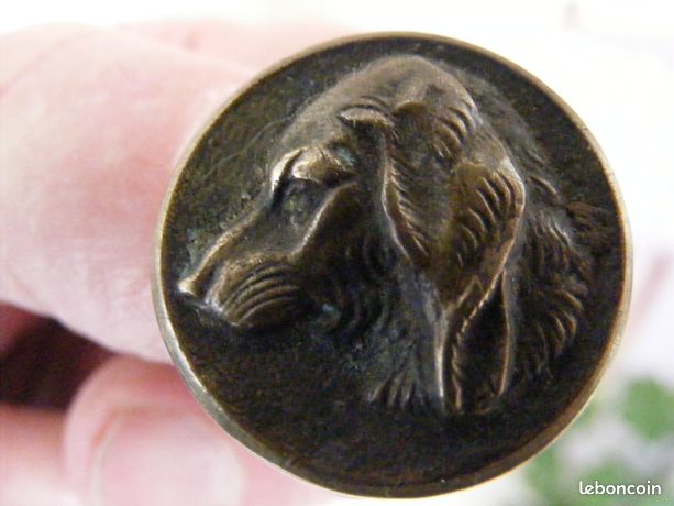 Bouton De Vénerie Ancien - Chiens D'équipage - Chasse - Métal Français - Lot Selon Quantité