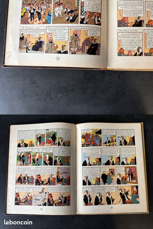 Tintin Au Pays De L'or Noir EO B4 De 1950 (image 12)