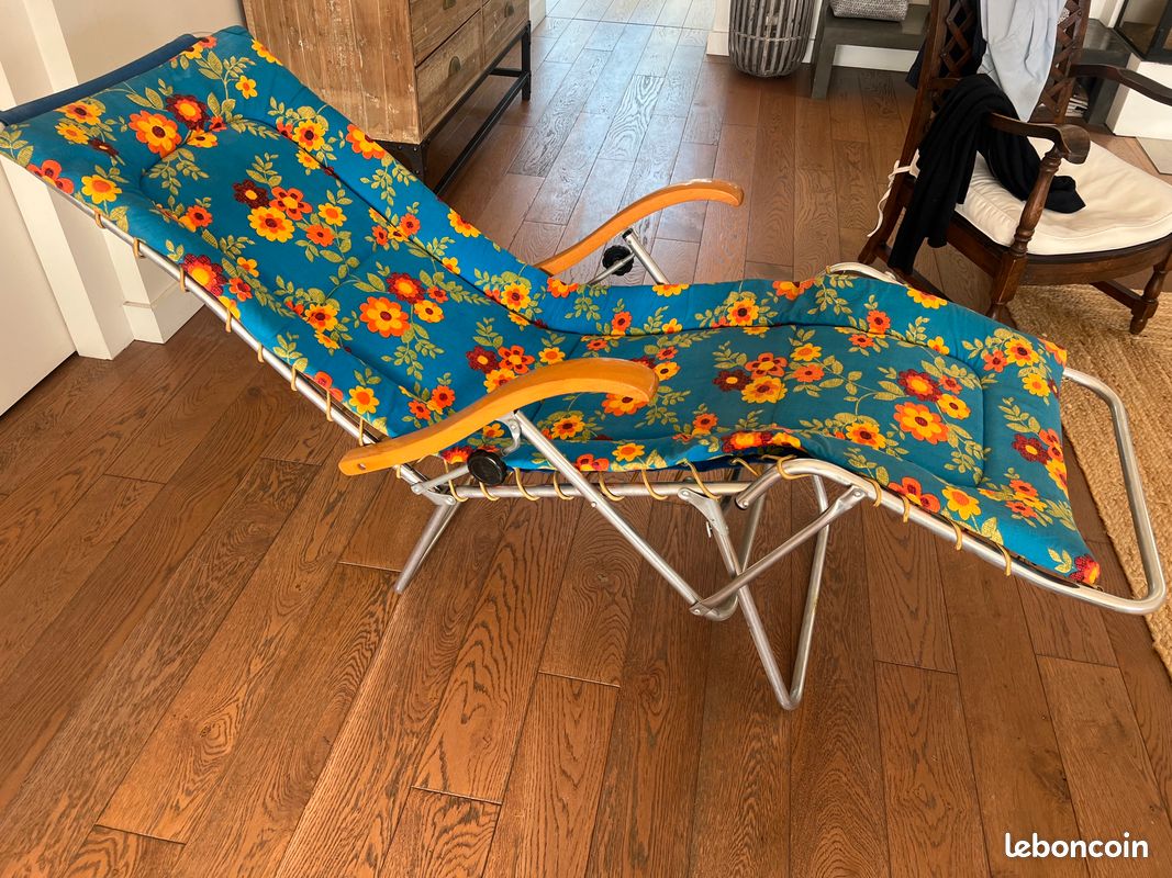 Fauteuil chaise longue vintage (image 3)