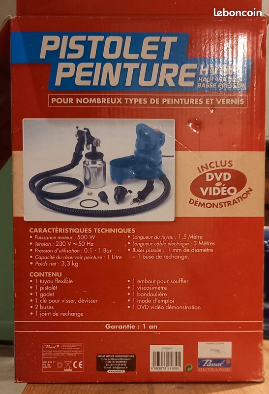 Pistolet peinture basse pression Dynatec hvlp320 | Leroy Merlin