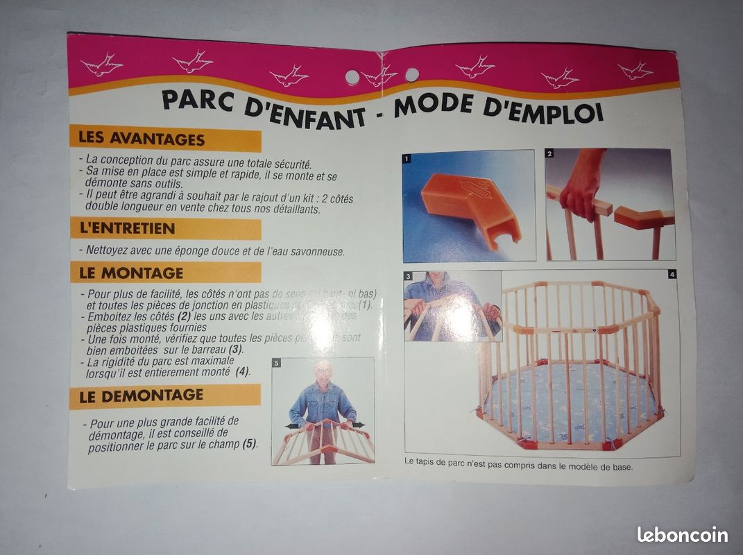 Parc d'enfants en bois (image 5)